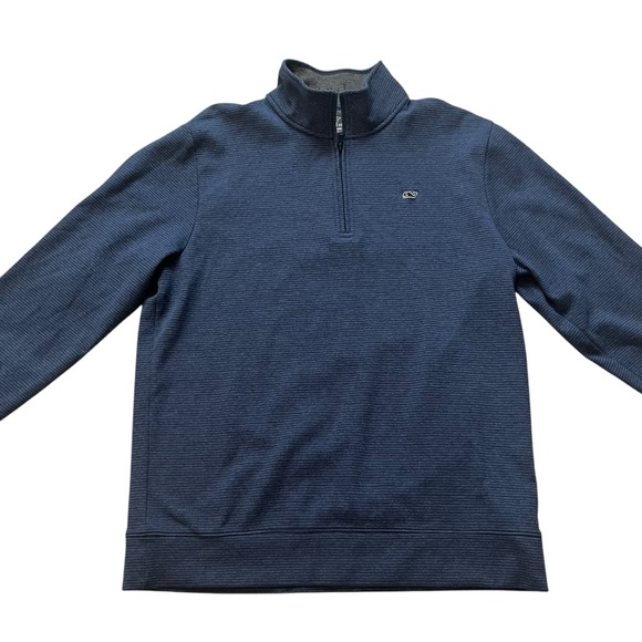 Men's Vineyard  Vines Performance Ribbed 
Quarter-Zip Pullover Sweater, Sz L - Picture 6 of 13